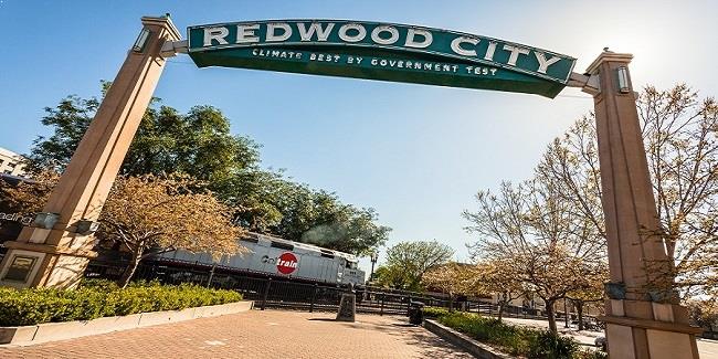 Downtown redwood city sign